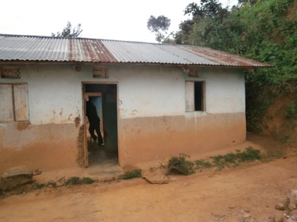 Uganda home of water tank recipient